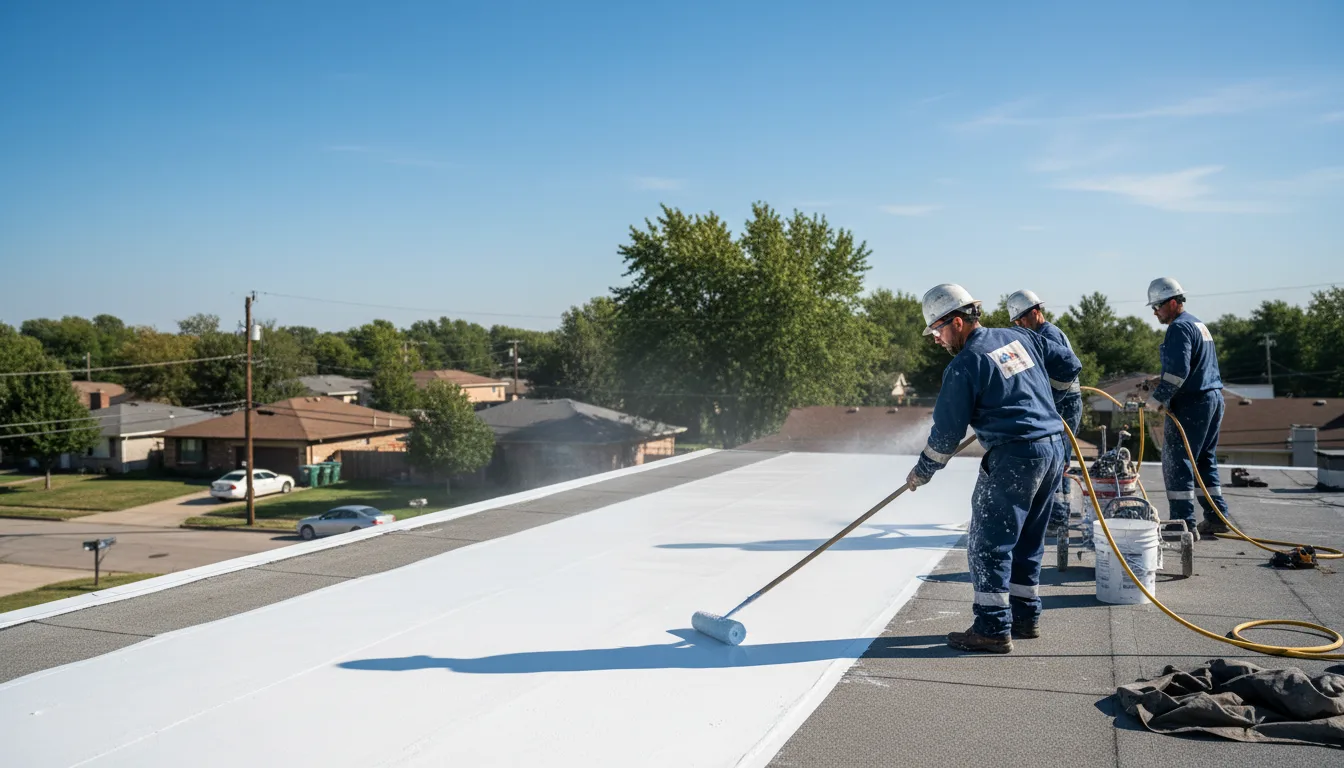 Commercial roof coating in Utica, PA near me